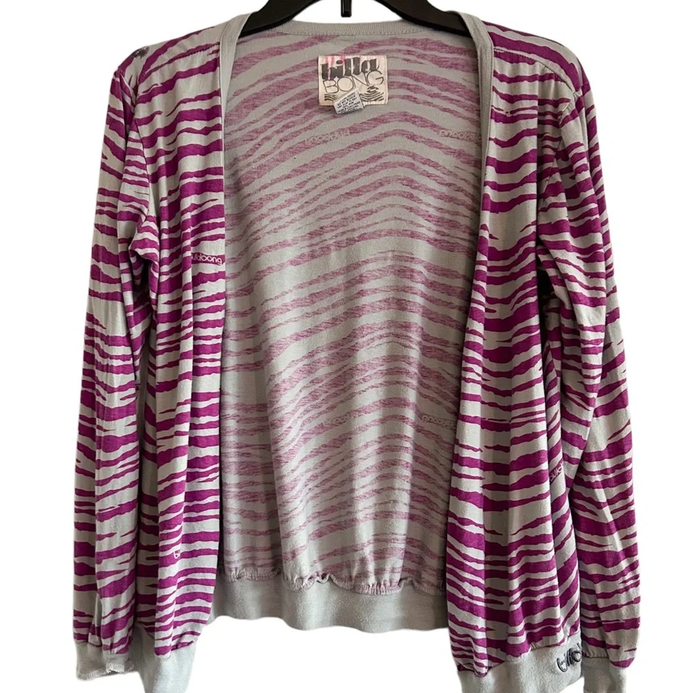 Billabong Zebra Print Cardigan - Picture 1 of 5
